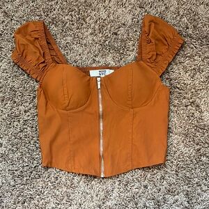 Crop top blouse/ Worn once!